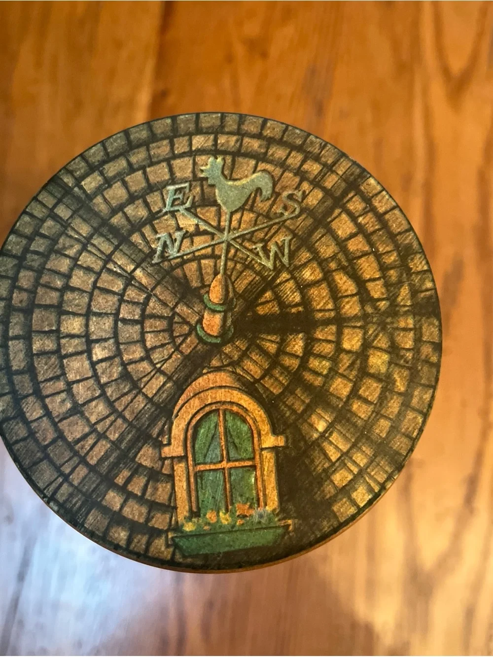 Vintage Spaghetti House Decorative Tin - Orange Accent